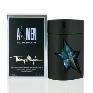 ANGEL MEN/THIERRY MUGLER EDT SPRAY RUBBER FLASK REFILLABLE 3.4 OZ (100 ML) (M)