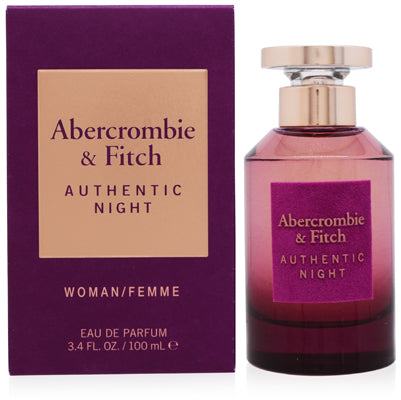 AUTHENTIC NIGHT/ABERCROMBIE EDP SPRAY 3.4 OZ (100 ML) (W)