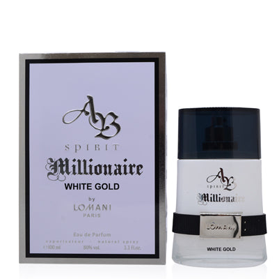 AB SPIRIT MILLIONAIRE WHITE GOLD/LOMANI EDP SPRAY 3.3 OZ (100 ML) (M)