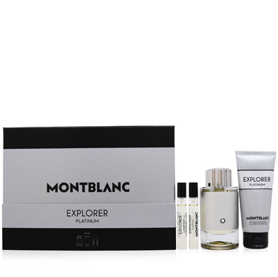 EXPLORER PLATINUM/MONT BLANC 4 PC SET (M)