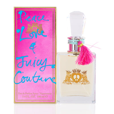 PEACE LOVE & JUICY/JUICY COUTURE EDP SPRAY 3.4 OZ (100 ML) (W)