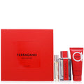 RED LEATHER/S. FERRAGAMO 3 PC. SET (M)